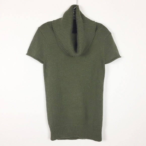 BCBGMAXAZRIA Green Chunky Cowl Neck Long Sweater - Picture 1 of 7